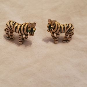 Zebra earrings